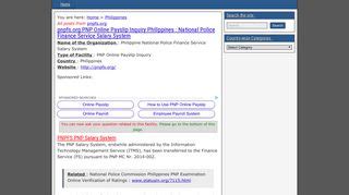 pnppms online payslip login|Philippine National Police .